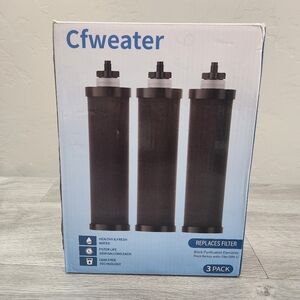 Cfweater 3 pack Black Berkey Replacement‎ Water Filter (BB9-2) 3000 Gallons Each